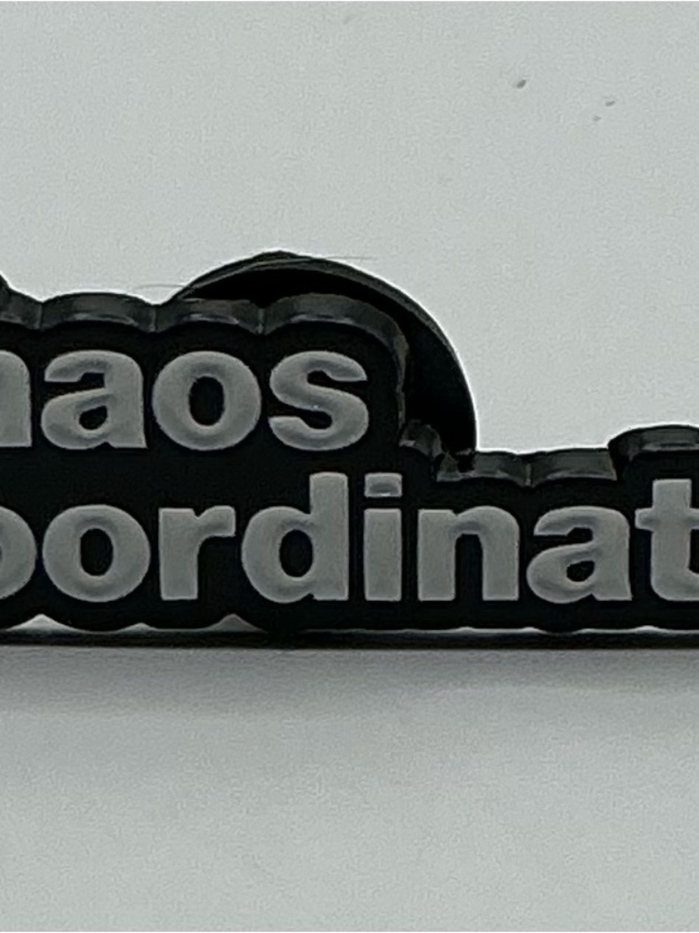 ENAMEL LAPEL PIN CHAOS COORDINATOR NWOT